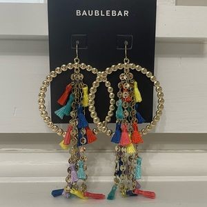 Large multi colored earrings